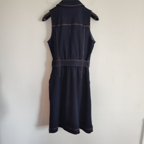 Ladies Petite SZ 6P Inc Sleeveless Denim Dress - Picture 2 of 3